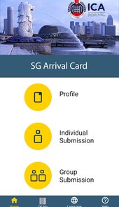 SG Arrival Card app