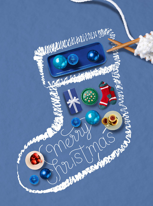 圣诞节海报手绘图片