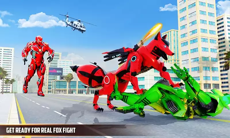 狐狸机器人城市战争(Wild Fox Transform Bike Robot War)