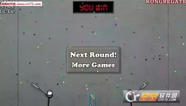 火柴人打羽毛球双人版