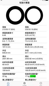 轮胎计算器