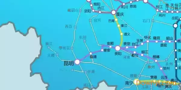 中国高铁线路图2018最新高清版