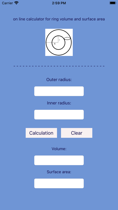 Torus Area Calculator
