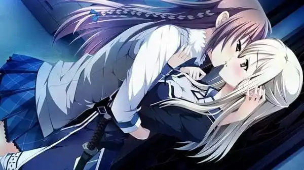 少女编织爱的画布