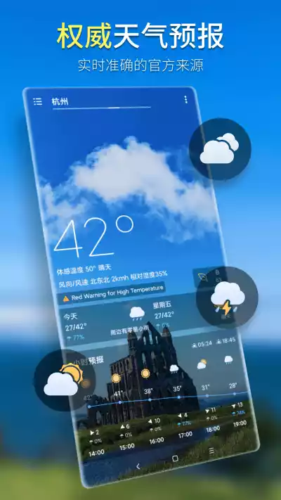坚果天气预报app