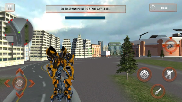 直升机转变机器人