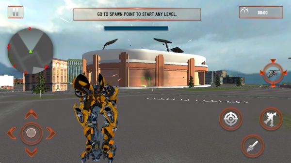 直升机转变机器人