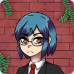 卡在墙壁上的女孩